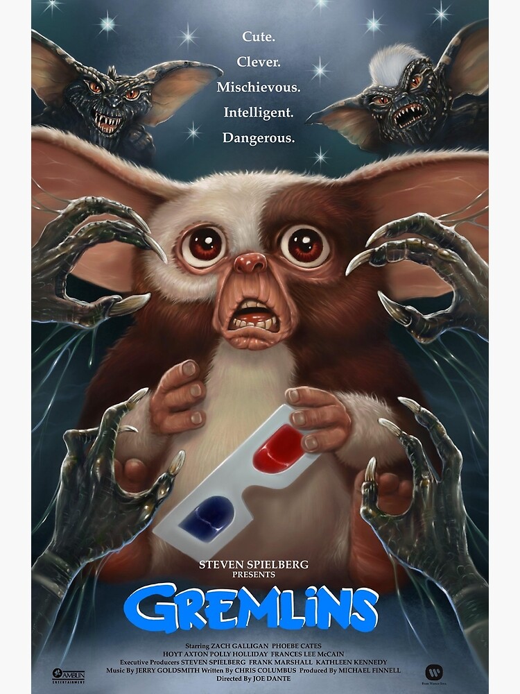 GREMLINS ポスター 1984 Gremlins Movie Poster 11X17 Gizmo Billy Kate Howie