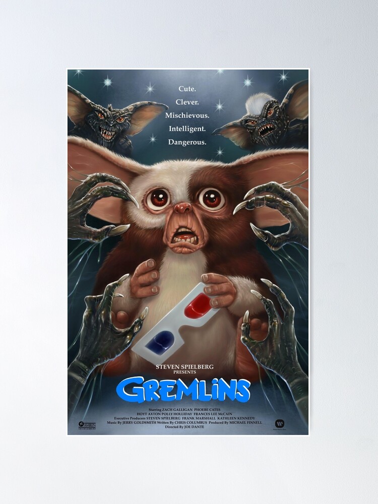 1984 Gremlins Movie Poster 11X17 Gizmo Billy Kate Howie