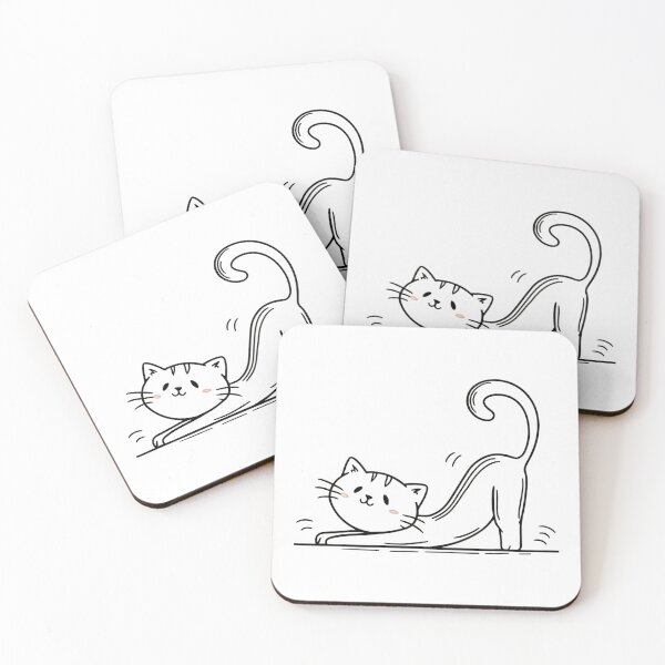 Item preview, Cat stretching designed and sold by FusiTink.