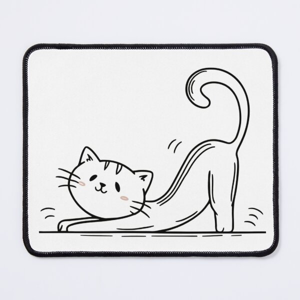 Item preview, Cat stretching designed and sold by FusiTink.