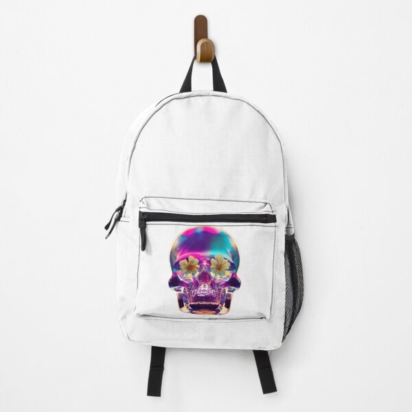 Item preview, Neon Flower Skull designed and sold by FantinelGimenez.