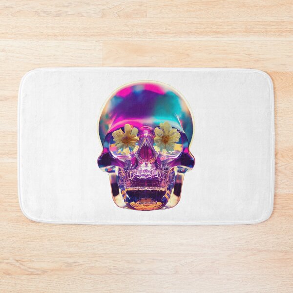 Item preview, Neon Flower Skull designed and sold by FantinelGimenez.