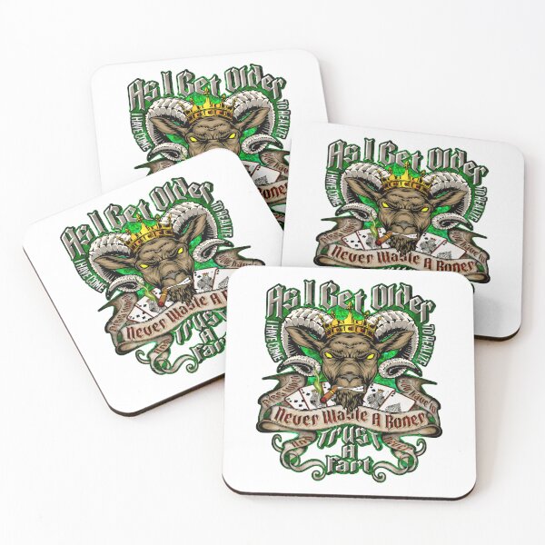 Item preview, Poker Goat Never Trust a Fart Funny Old Guy Jokes and Quotes Tee Green Design designed and sold by FantinelGimenez.