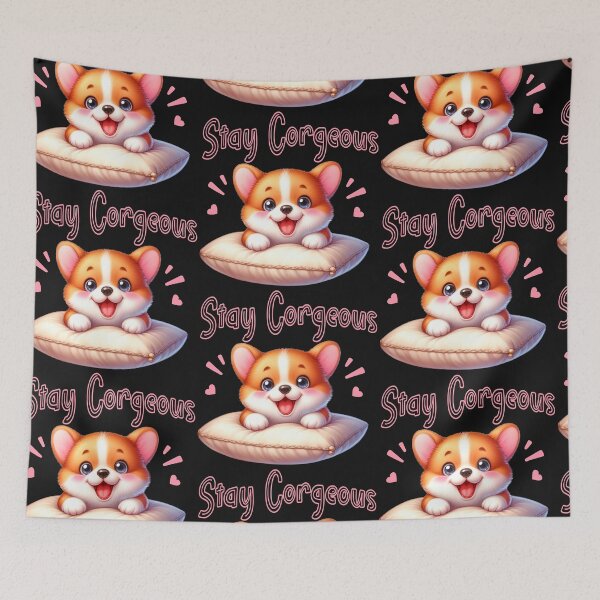 Item preview, Stay Corgeous cute little corgi designed and sold by DegraDesign.