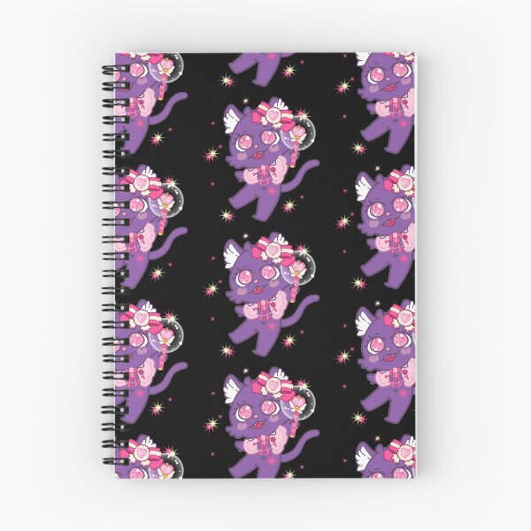 Item preview, Meowgical kawaii purple cat designed and sold by tianmimi-mmii.