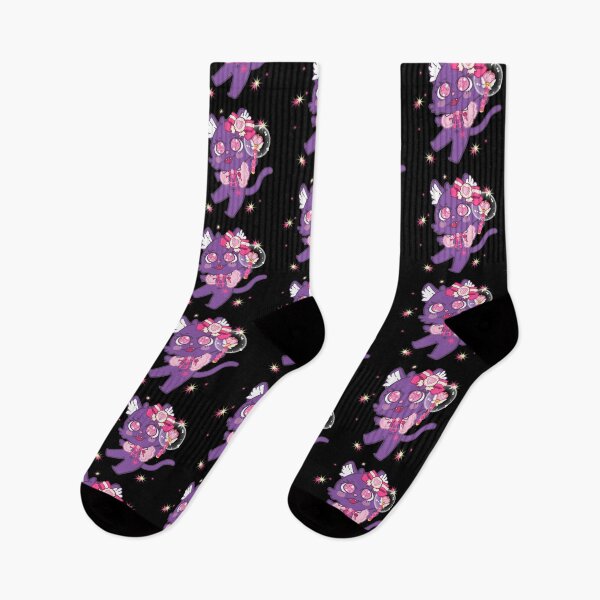 Item preview, Meowgical kawaii purple cat designed and sold by tianmimi-mmii.