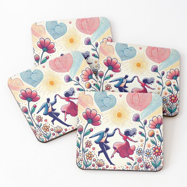 Item preview, Dancing Hearts: Love in a Whimsical Garden	 designed and sold by FreshHub9.