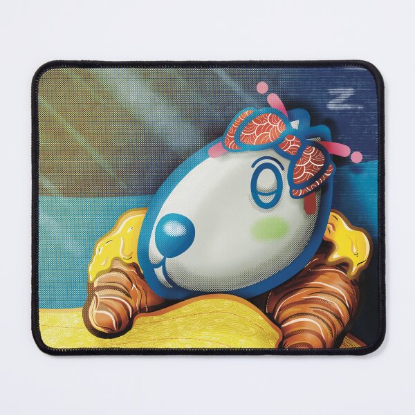 Item preview, Dog having a Sweet dream on croissant pillow and cheese blanket designed and sold by tennstudio.