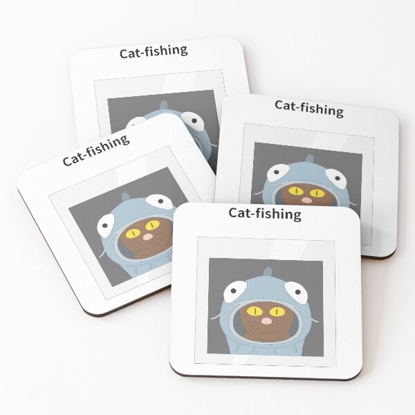 Item preview, Cat-fishing designed and sold by Sketchy Thinks.
