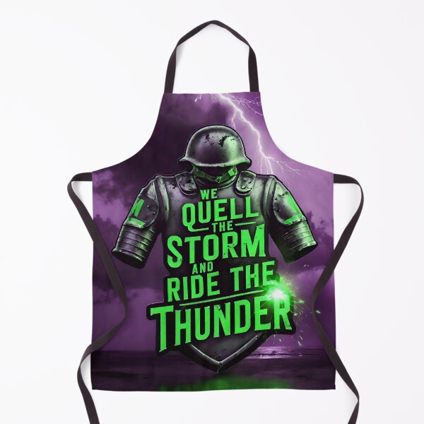Item preview, We Quell The Storm And Ride The Thunder Military Quote designed and sold by TheArtOfPat.