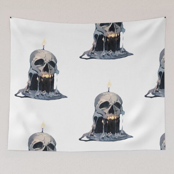 Item preview, Skull candle designed and sold by Glenbobagins.