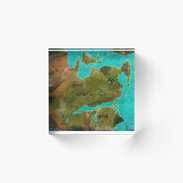 Map of Thedas Acrylic Block