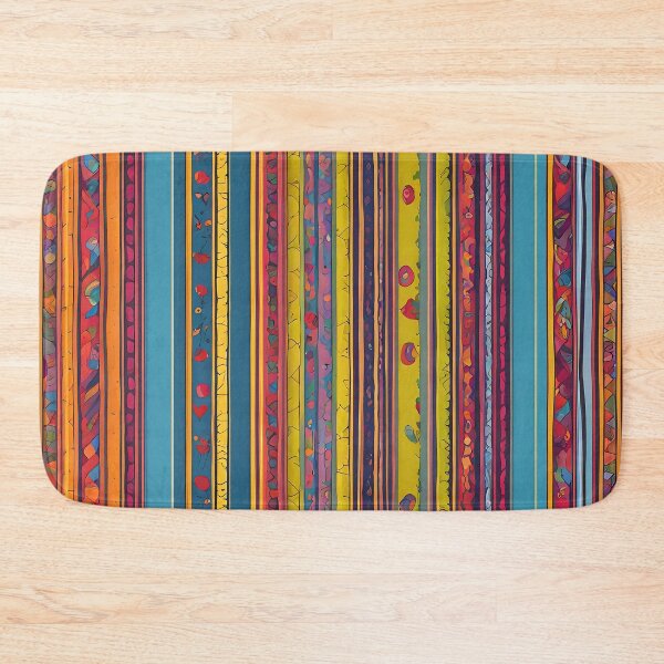 Item preview, Vibrant Striped Pattern with Abstract Details designed and sold by Noertz.