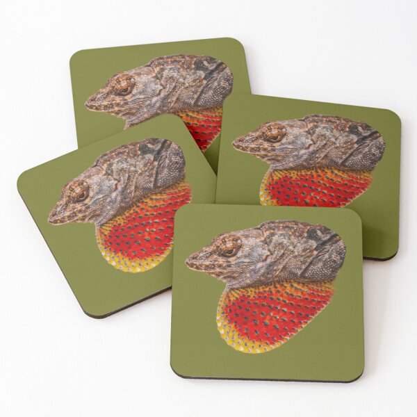 Item preview, Brown Anole lizard showing off his gular flap designed and sold by Dalyndigital Photography.