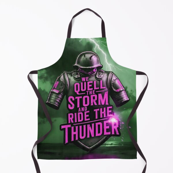 Item preview, We Quell The Storm And Ride The Thunder Military Quote designed and sold by TheArtOfPat.