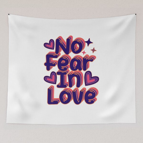 Item preview, Retro No Fear In Love,Christian Women's Gospel Quotes, Inspirational  Christian Woman Design designed and sold by mattlee20.