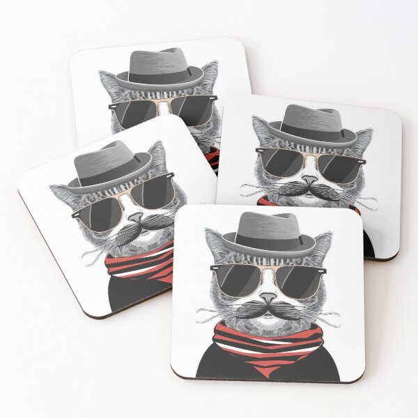 Item preview, Hipster Cat designed and sold by FusiTink.