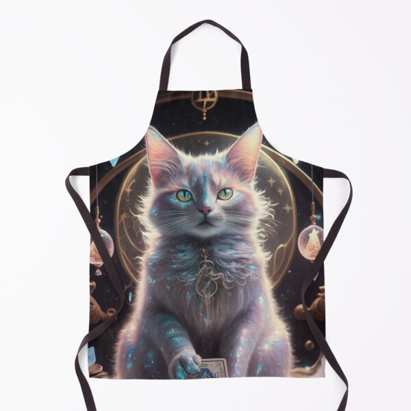 Item preview, wisdom cat reading tarot card designed and sold by MYSTAYA.