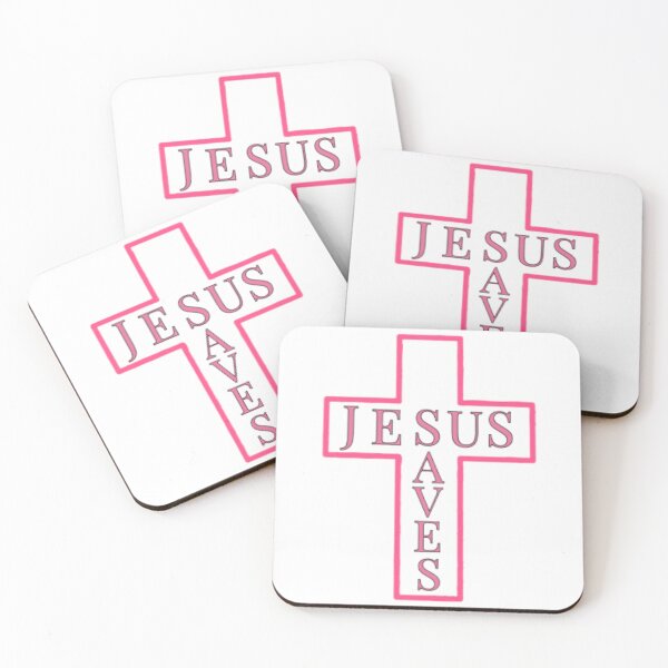Item preview, Christian JESUS SAVES PINK CROSS Design  designed and sold by ZoeBV.