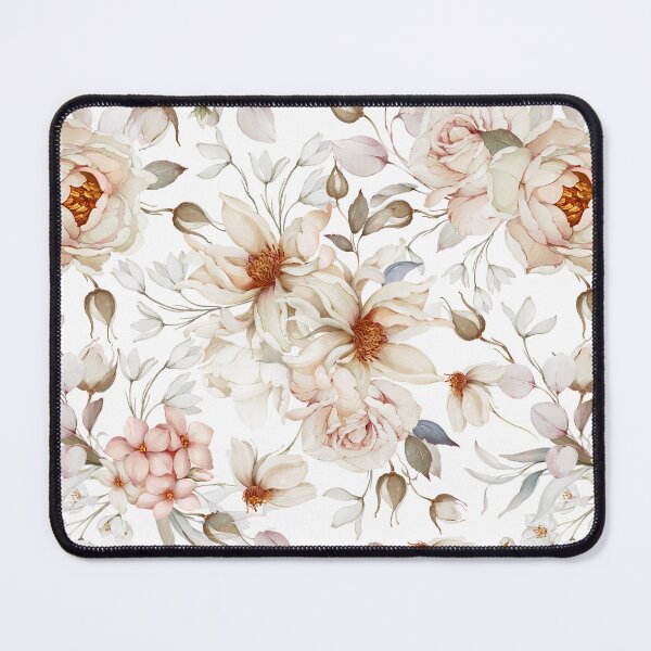 Item preview, Elegant Peonies and Blossoms Watercolor Floral Pattern designed and sold by coshe.