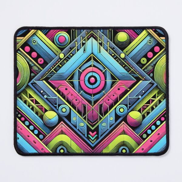Item preview, Vibrant Neon Geometric Patterns Abstract Design designed and sold by Abdulra7man369.