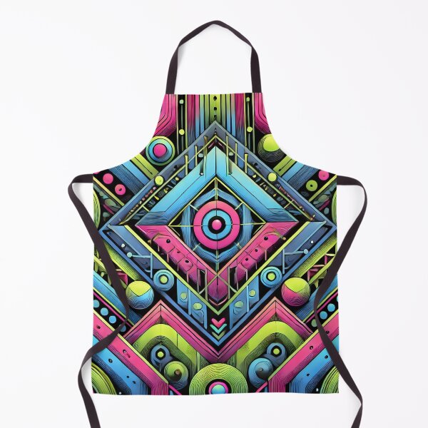 Item preview, Vibrant Neon Geometric Patterns Abstract Design designed and sold by Abdulra7man369.