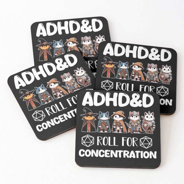 Item preview, ADHD&D Roll for Concentration White version designed and sold by PictoParade.