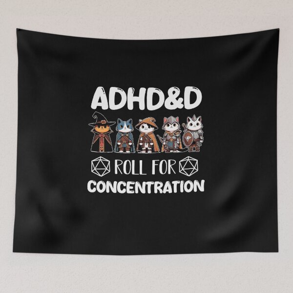 Item preview, ADHD&D Roll for Concentration White version designed and sold by PictoParade.