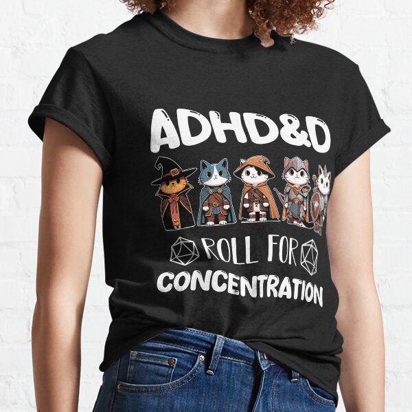 Aperçu de l'œuvre Rouleau ADHD&D pour Concentration version Blanche créée et vendue par PictoParade.