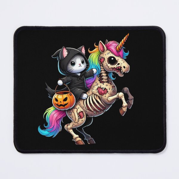 Item preview, Zombiecorn Cat Halloween Grim Reaper designed and sold by BlueBerry-Pengu.
