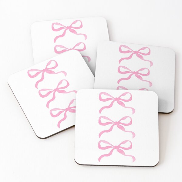 Item preview, Aesthetic Coquette Three Pink Ribbons Sticker designed and sold by ZoeBV.