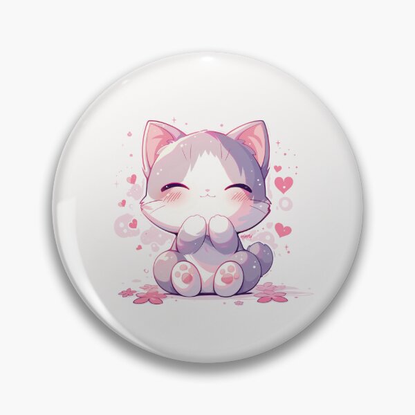 Item preview, Adorable Blushing Cat  designed and sold by put1mali19.