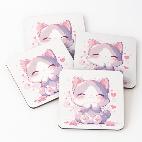 Item preview, Adorable Blushing Cat  designed and sold by put1mali19.