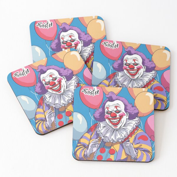 Item preview, Sinister weird creepy clown purple hair  designed and sold by Willshire.