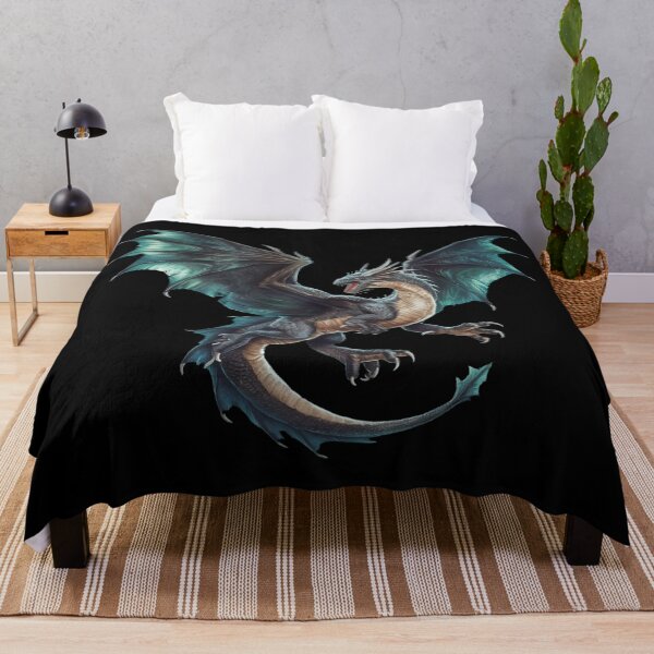 Item preview, Majestic Emerald Dragon in Flight designed and sold by MyNiceDesigns.