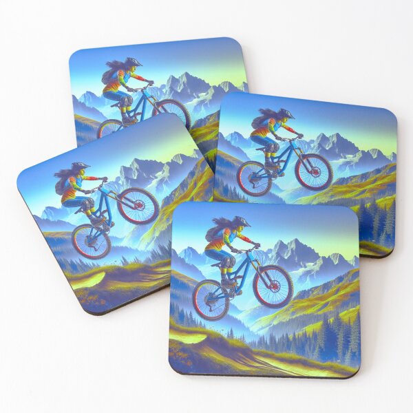 Item preview, MTB Rider Performing Aerial Tricks designed and sold by GrizzlyCollective.