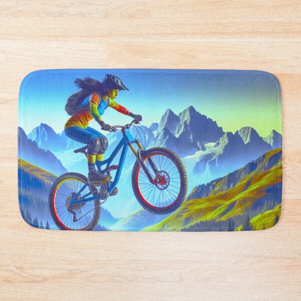 Item preview, MTB Rider Performing Aerial Tricks designed and sold by GrizzlyCollective.