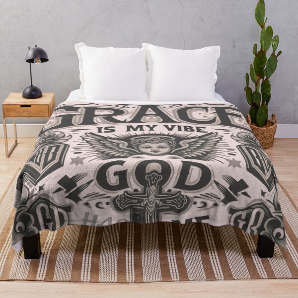 Item preview, Grace Is My Vibe | Cherub & Cross Art designed and sold by GardenReign.