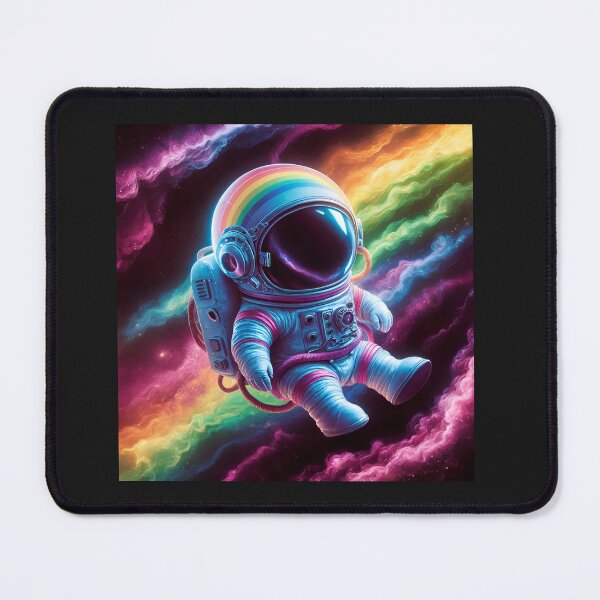 Item preview, "Space Dreams: Astronaut and Rainbow Bliss" designed and sold by JAMESAMORN.