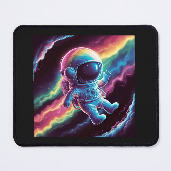 Item preview, "Cosmic Cutie: Astronaut Riding the Rainbow" designed and sold by JAMESAMORN.