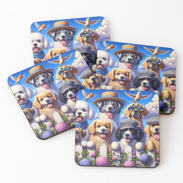 Item preview, Funny Dogs and Smiling Bird designed and sold by m-y-A-I-A-R-T-.