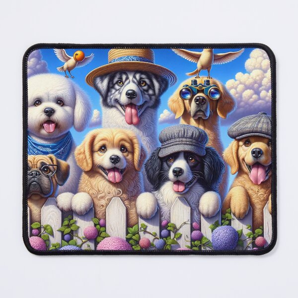 Item preview, Funny Dogs and Smiling Bird designed and sold by m-y-A-I-A-R-T-.