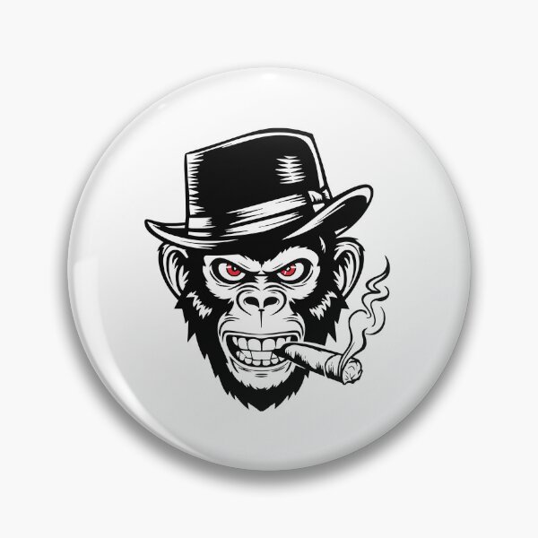Item preview, Monkey Hat Mischievous Fierce Cigar Stylish Simian designed and sold by w1ckerman.
