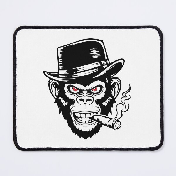 Item preview, Monkey Hat Mischievous Fierce Cigar Stylish Simian designed and sold by w1ckerman.
