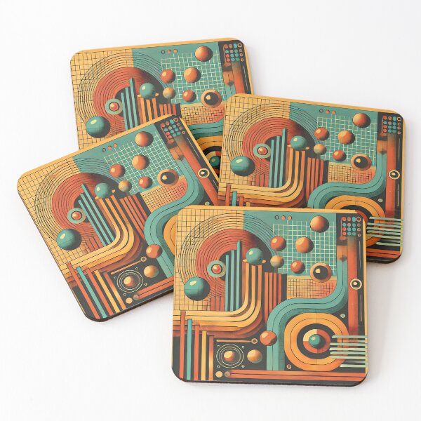 Item preview, Nostalgic Retro Futurism Abstract Design designed and sold by Abdulra7man369.