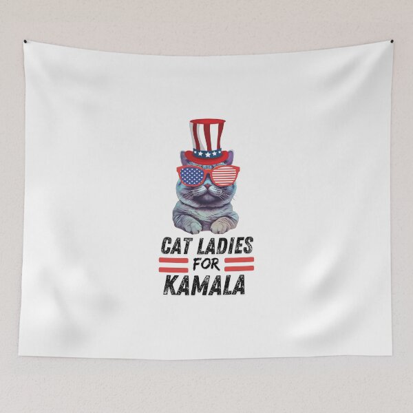 Item preview, Cat ladies for kamala  designed and sold by Fateh-Kro ⭐⭐⭐⭐⭐.