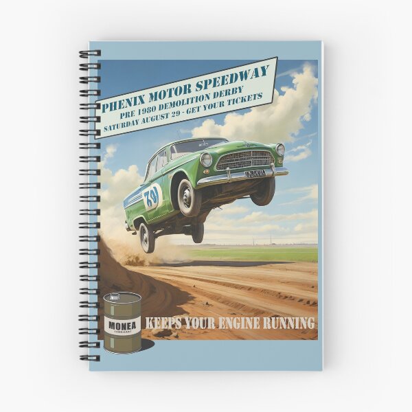 Item preview, Old car fantasy poster demolition derby 1950 style 3 designed and sold by Museum Of Non-Existing Art.