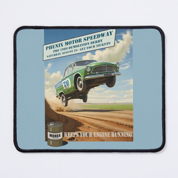Item preview, Old car fantasy poster demolition derby 1950 style 3 designed and sold by Museum Of Non-Existing Art.