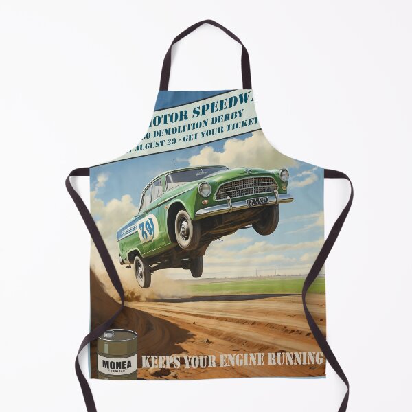 Item preview, Old car fantasy poster demolition derby 1950 style 3 designed and sold by Museum Of Non-Existing Art.