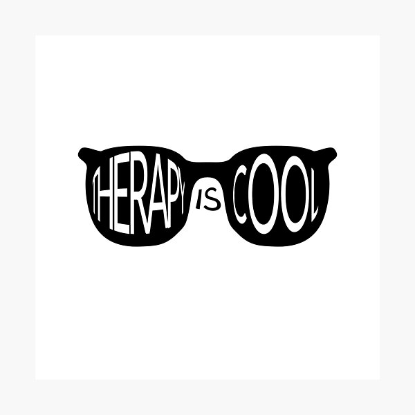 Therapy Is Cool Photographic Print